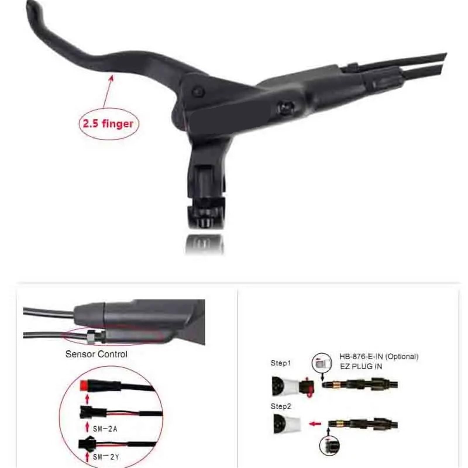 Leva Freno Idraulico A Pistone - Spegnimento, SM2A/SM2Y, Spina A 2/3 Pin, Monopattino Elettrico,Accessori