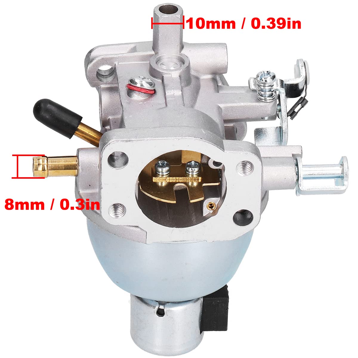 ZAMDOE Carburatore di Ricambio per Briggs 847395 846280 808725 846944 350772-0045-01 350772-0102-01 350776-0046-02 350777-0034-01 Motore, per JD LT-166 16 HP Vanguard Engine