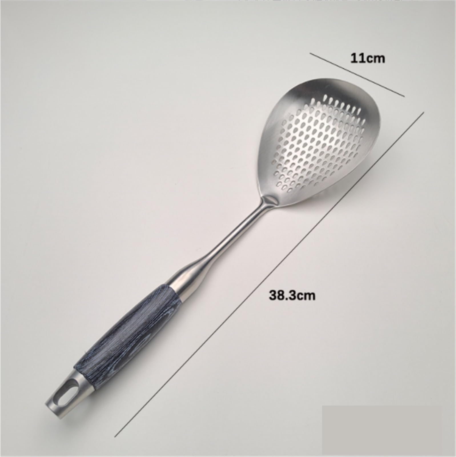 Sitko Kuchenne Narzędzia Kuchenne Hak Z Sitkiem Kuchenny Długi Uchwyt Odporny Na Rdzę Durszlak Z Koszem Na Makaron Łyżka Do Odcedzania(B-304,38cm)