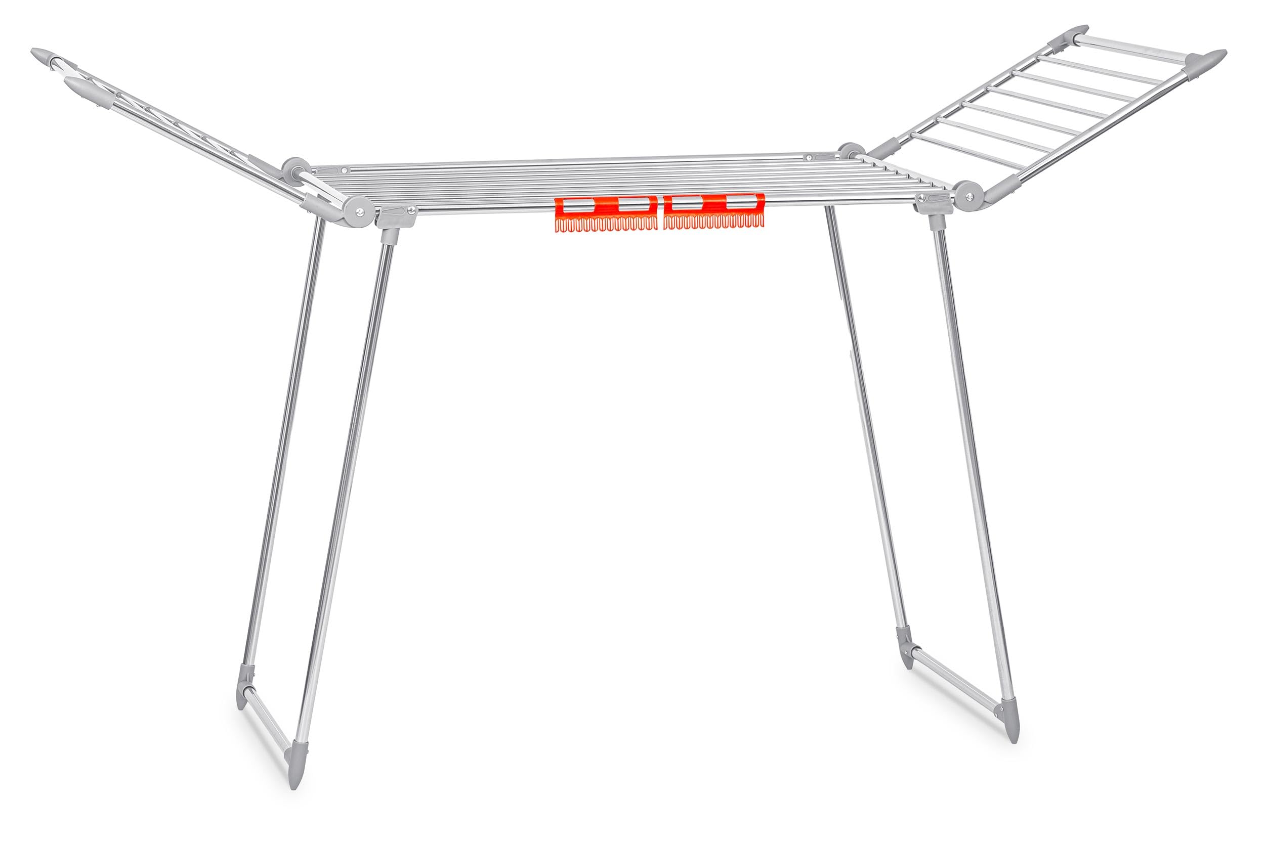Stendibiancheria antiruggine, per esterni, allungabile, salvaspazio, asciugabiancheria stabile, con piedini antiscivolo, superficie asciutta, 19 m, Debora, 174 x 61 x 108 cm