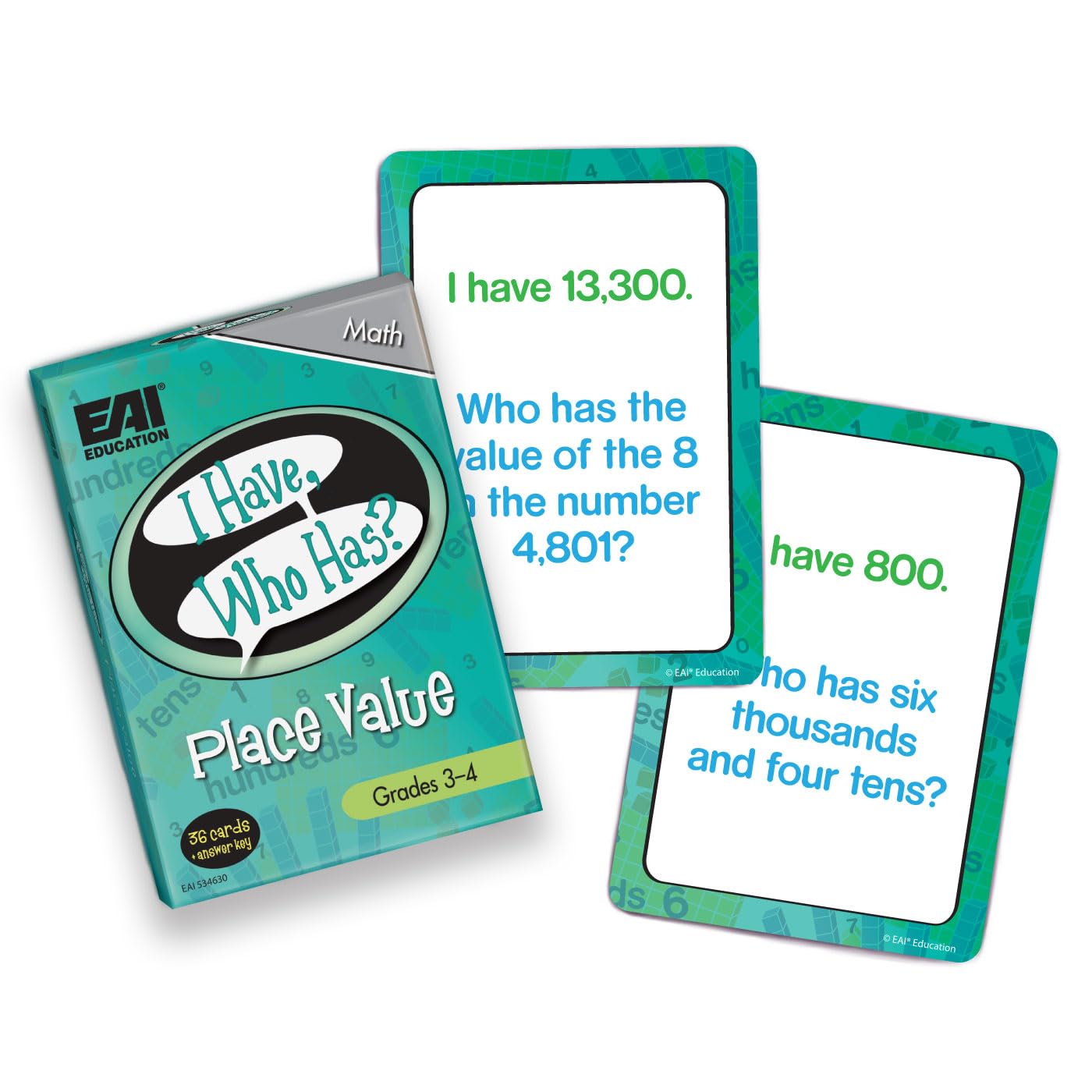 EAI Education I Have, Who Has? Place Value Game: Grades 3-4