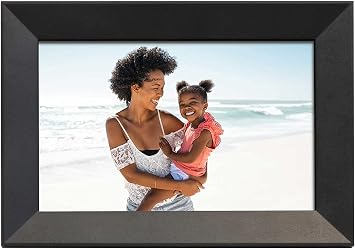 Aluratek 10"" WiFi Digital Photo Frame with Touchscreen IPS LCD Display and 8GB Built-in Memory, ASHDPWM10S