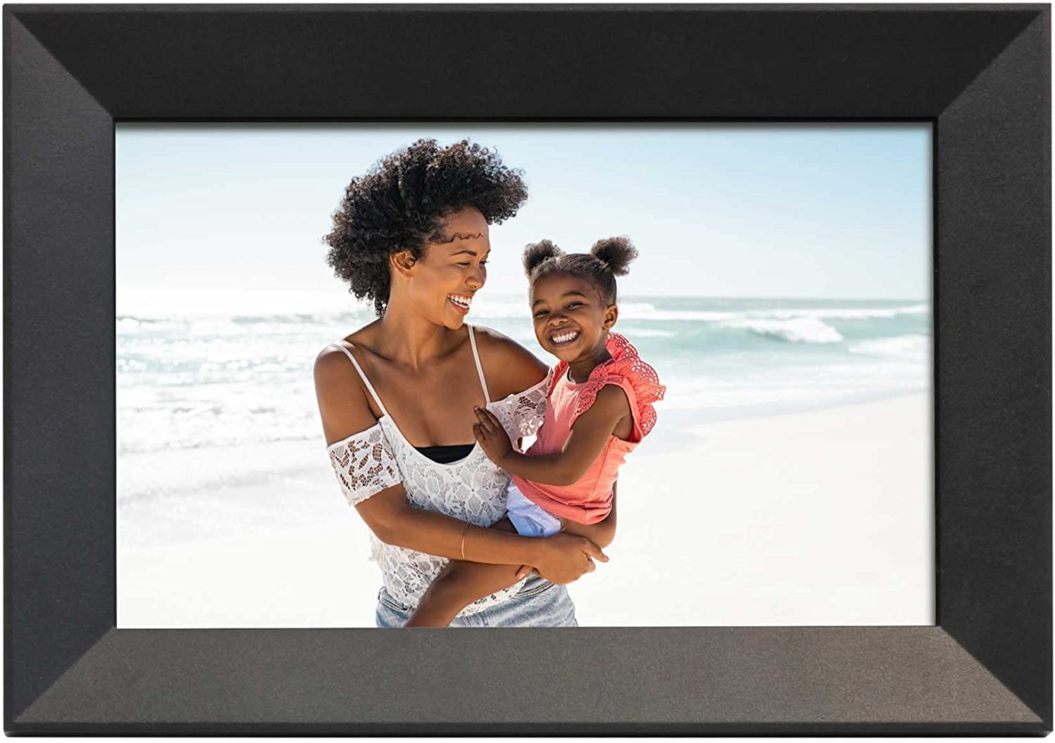 Aluratek10"" WiFi Digital Photo Frame with Touchscreen IPS LCD Display and 8GB Built-in Memory, ASHDPWM10S