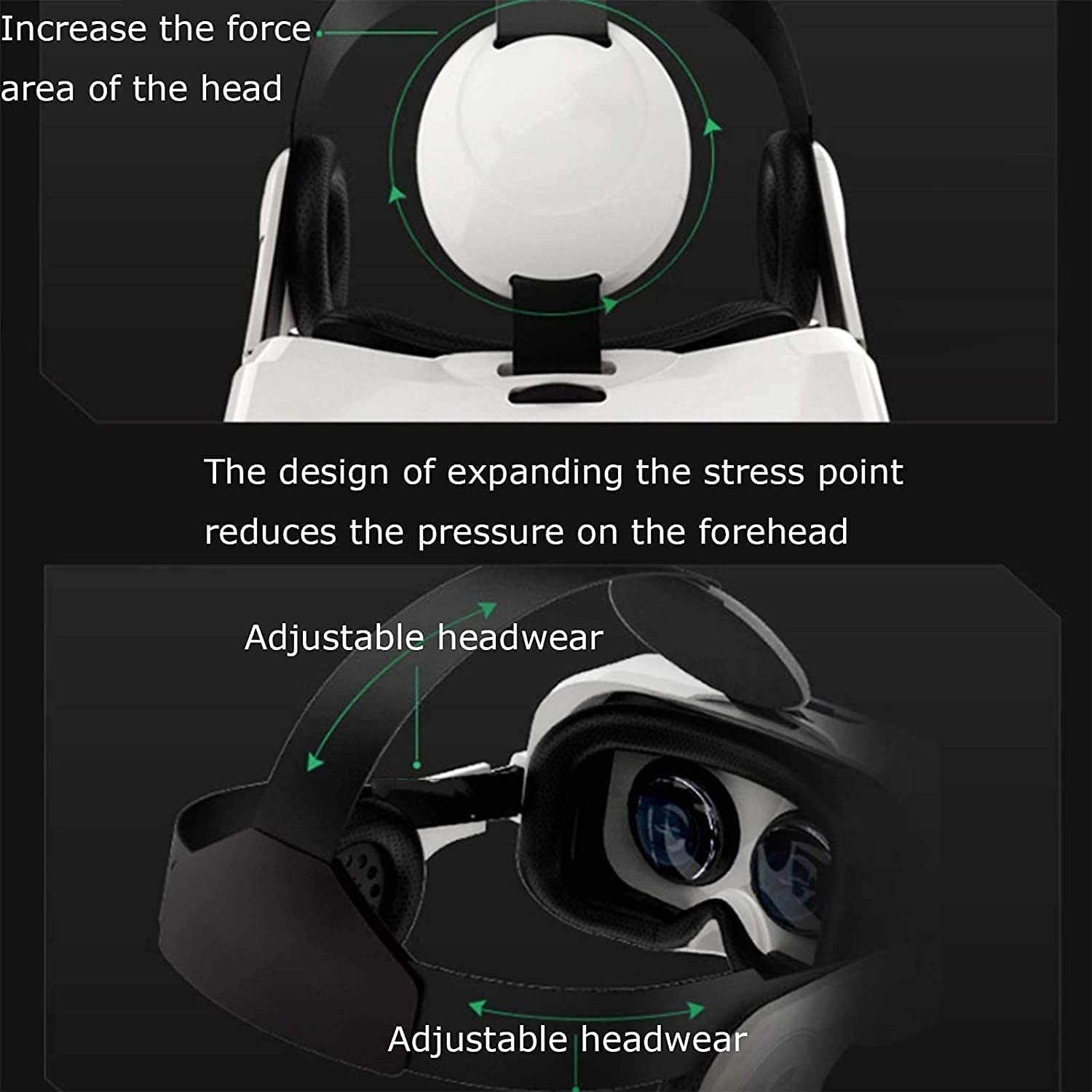 Occhiali VR, Occhiali per Realtà virtuale 3D |Occhiali VR Regolabili - Regalo per Bambini e Adulti