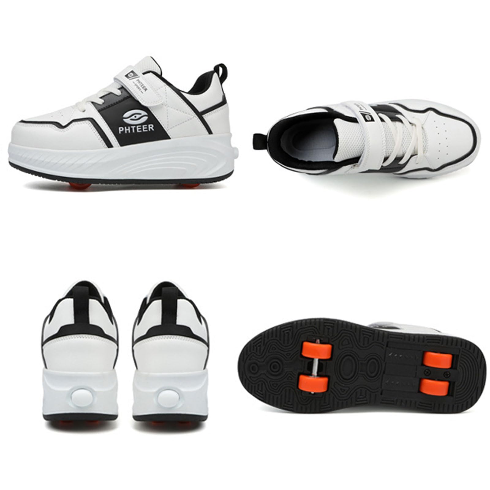 Zapatillas Deportivas con Ruedas para niños,2 en 1 Zapatillas con Ruedas,Zapatillas de Skateboarding Niñas Niños,Retráctil,Comodidad,para Regalos de cumpleaños y Navidad