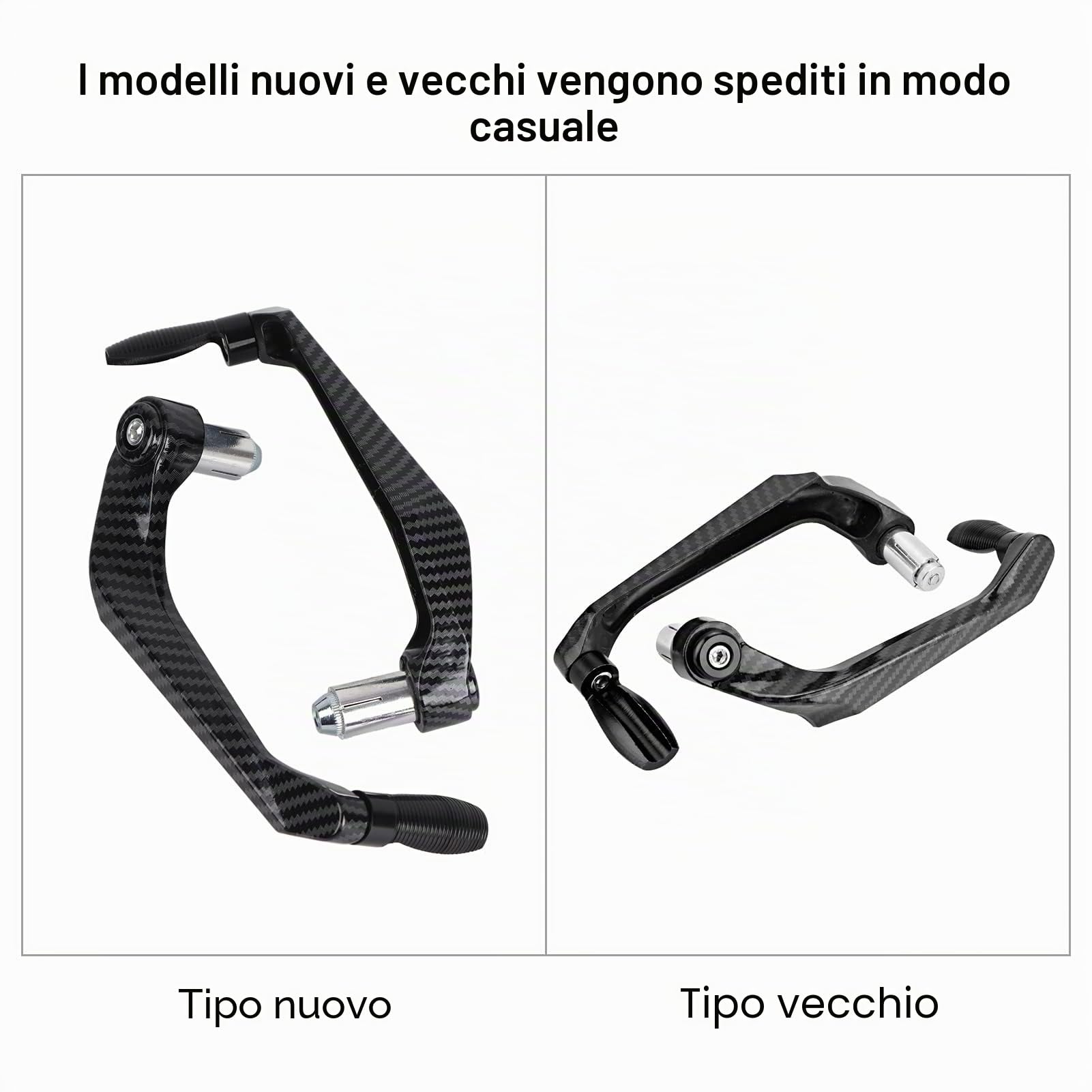 Fydun Protezione per manubrio moto,Universale in Lega di Alluminio Protezione Leva per Moto,da 7/8 pollici,per Moto, Auto Elettriche, Mountain Bike(nero)