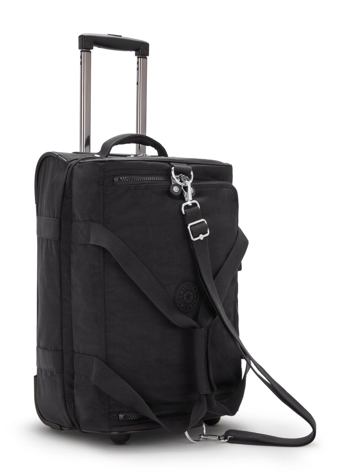 Kipling TEAGAN US Kleine Reisetasche mit Rollen, Carry On, Black Noir (Schwarz)