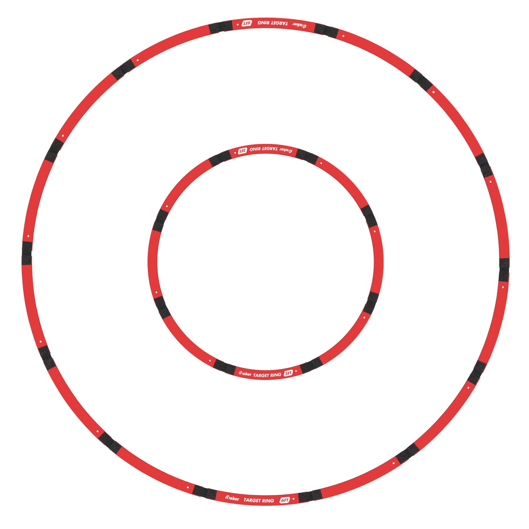 IJEKER Golf Target Rings Set, 3 FT & 6 FT Foldable Putting and Chipping Training Aids, Ultra-Thin Portable Short Game Target Circles for Accuracy, Distance Control & Practice Drills