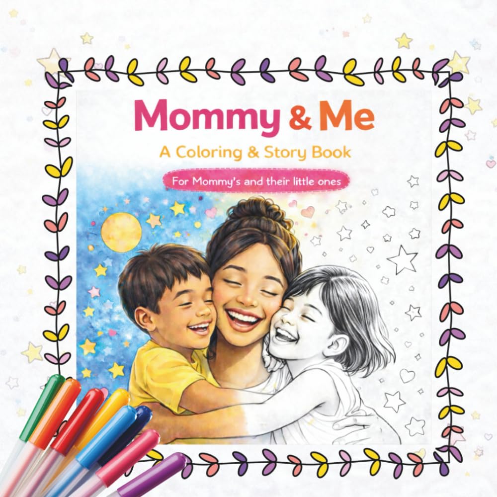 Mother and Child Coloring Book (Mommy & Me): Bold & Easy Bonding Activities with Sweet Affirmations for Ages 3–7 (& Me Family Series)