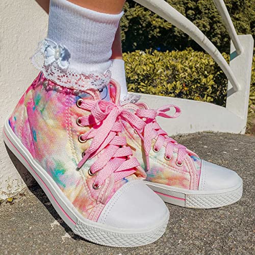 Tênis Infantil Feminina Cano Alto 11.49 (Tie Dye, 30)
