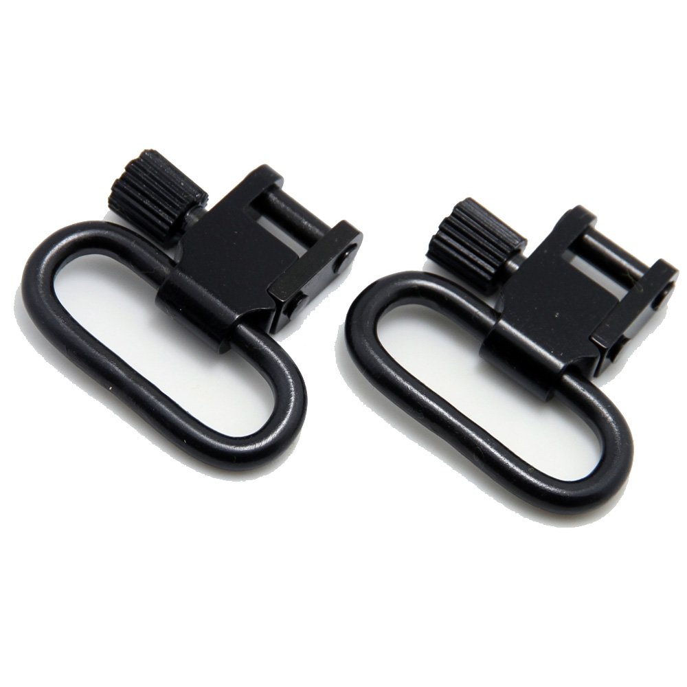 GUGULUZA Kit di Montaggio per Bretella Fucile, 2 Pezzi 2,5cm sgancio rapido Anelli + 2 Viti