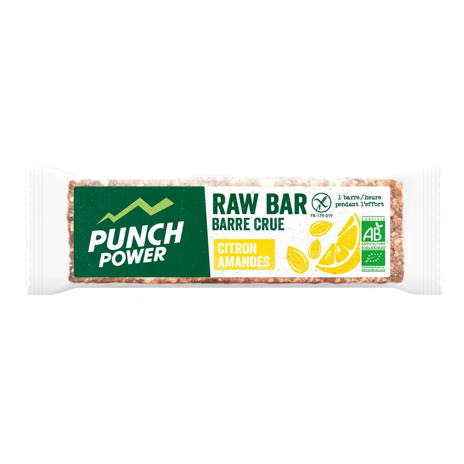 Punch power Raw Amande Citron Bio Barres - 40 g