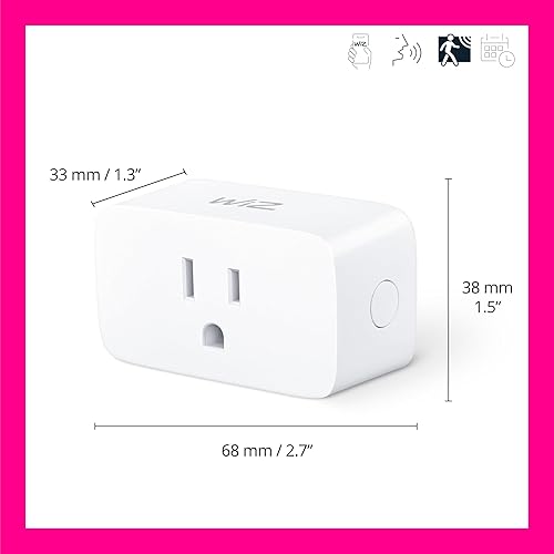 Miniatura 2 de WiZ Smart Plug- Automatización de atardecer a amanecer + detección de movimiento + control con voz o aplicación, compatible con Alexa, Google Home y