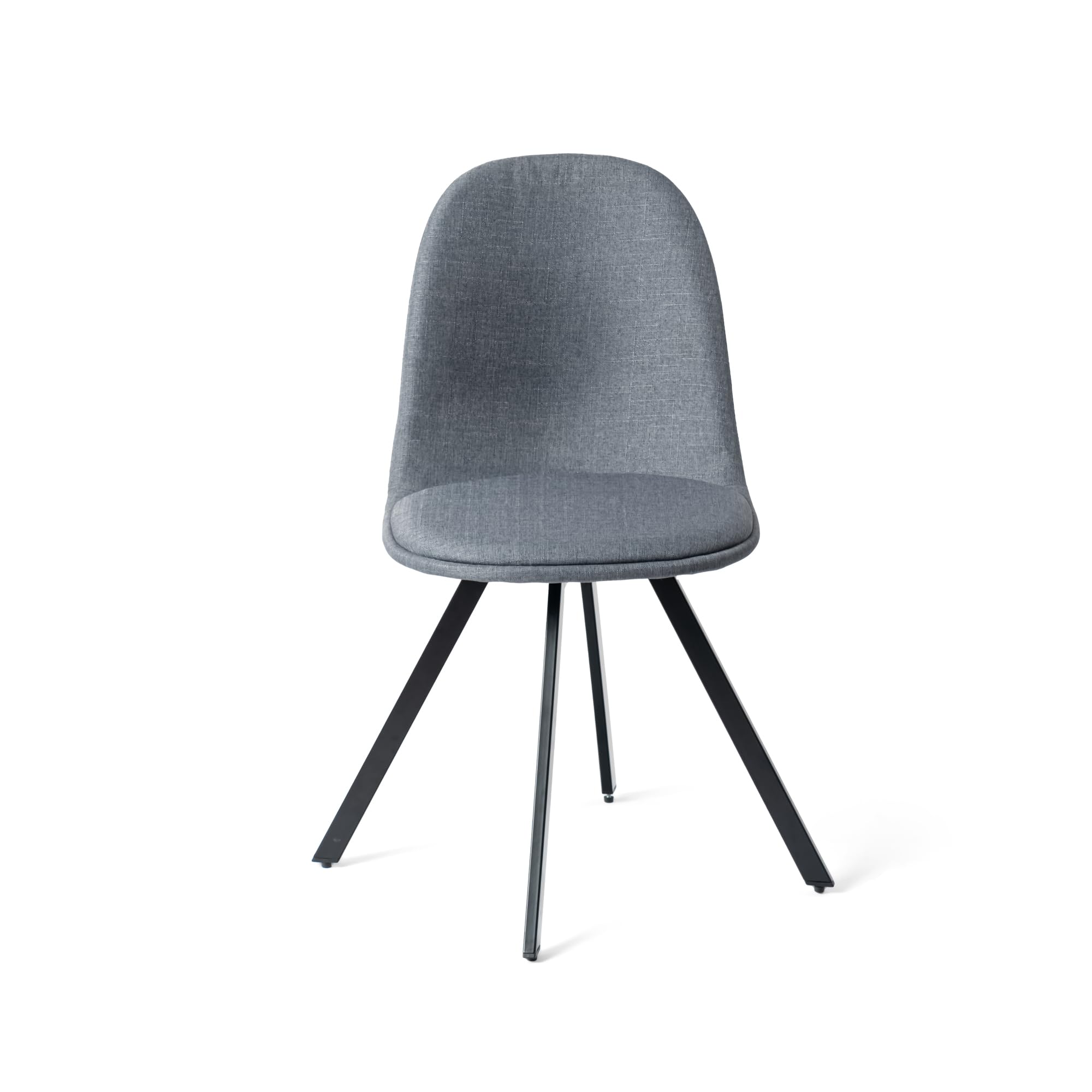 HOMYLIN Lot de 4 chaises de Salle de réunion, Design Minimaliste, chaises pivotantes ergonomiques avec Pieds en métal, idéales pour Le Bureau, Gris