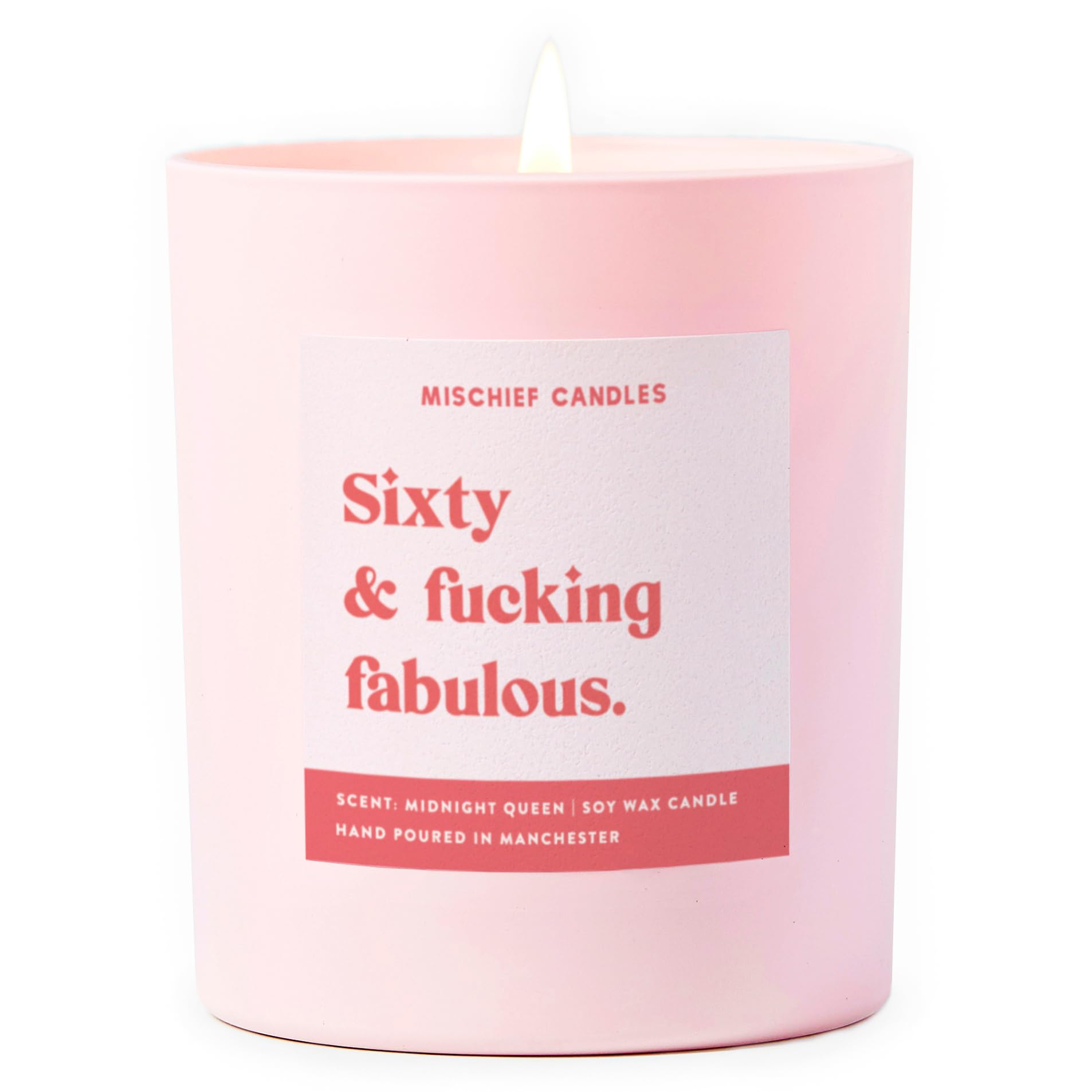 Funny Gift Idea Milestone Age Gifts Any Age Candle Gift for Her (60 & F****** Fabulous)