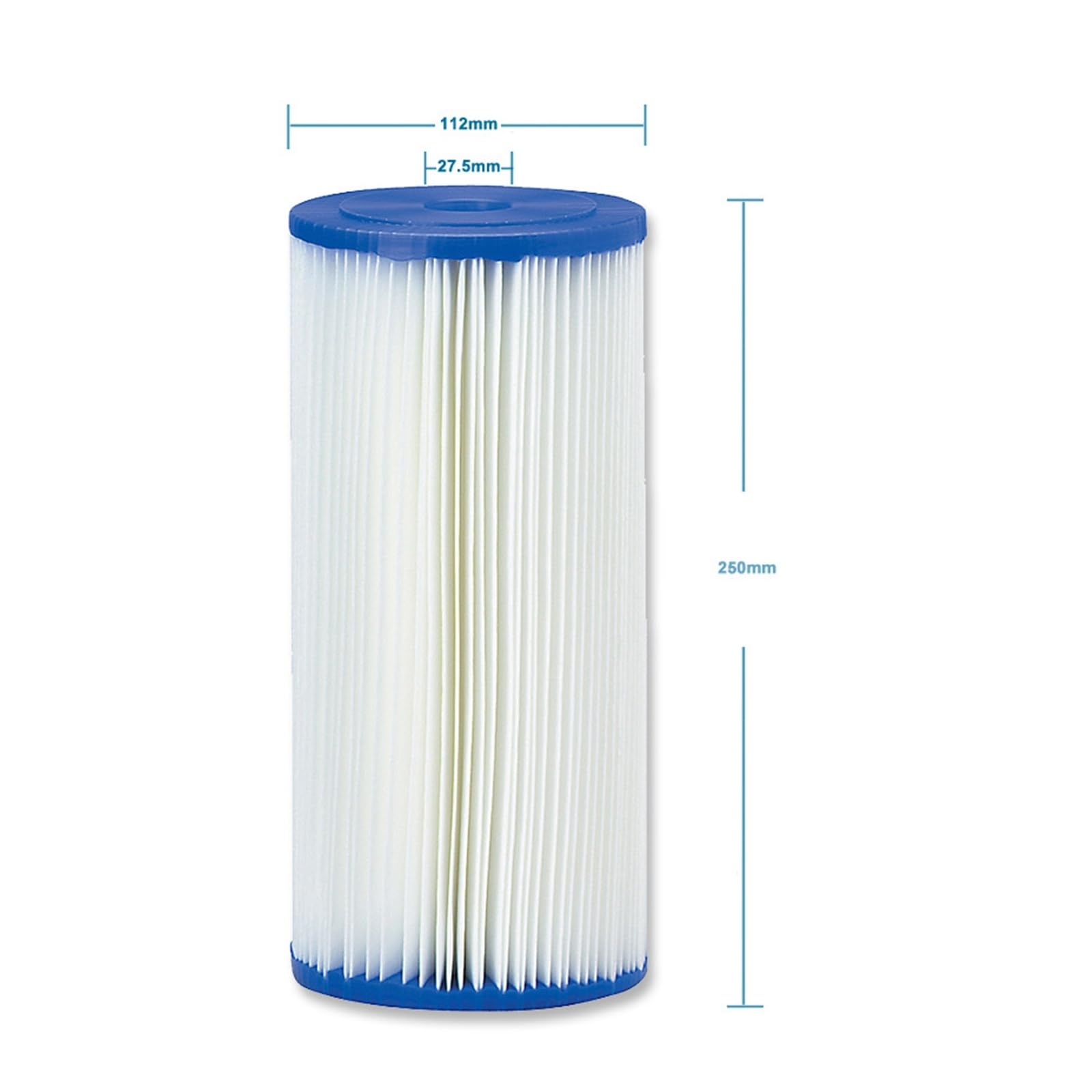 4,5" x 10" cartuccia di filtro acqua pieghettata Polyster 50 micron for sedimenti PPL50-10B
