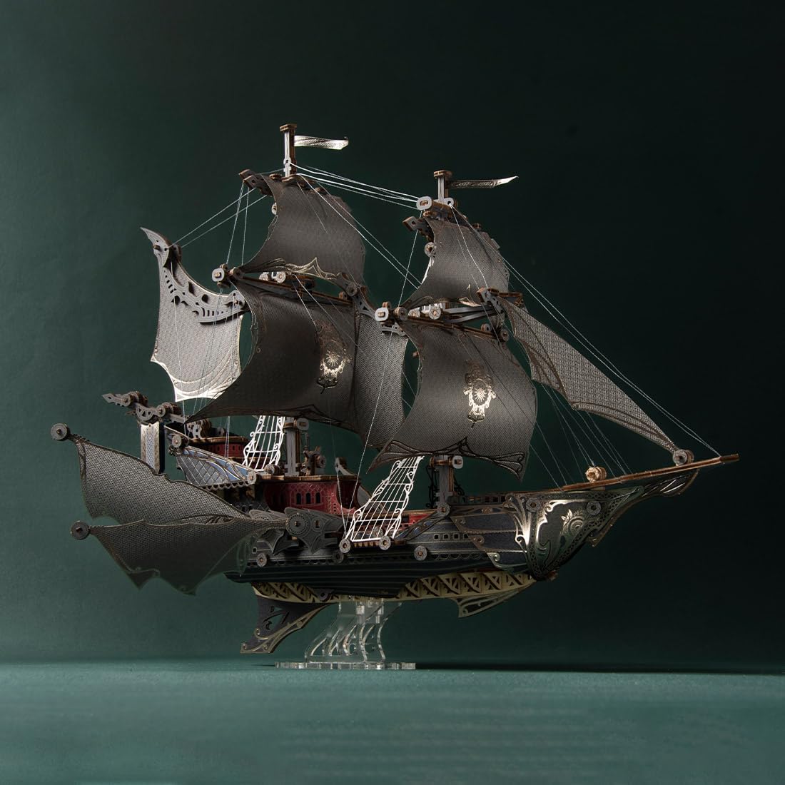 Puzzle in legno 3D, elfo vittoriano, nave a vela, pirati, decorazione, regalo per adulti (nave elfa)