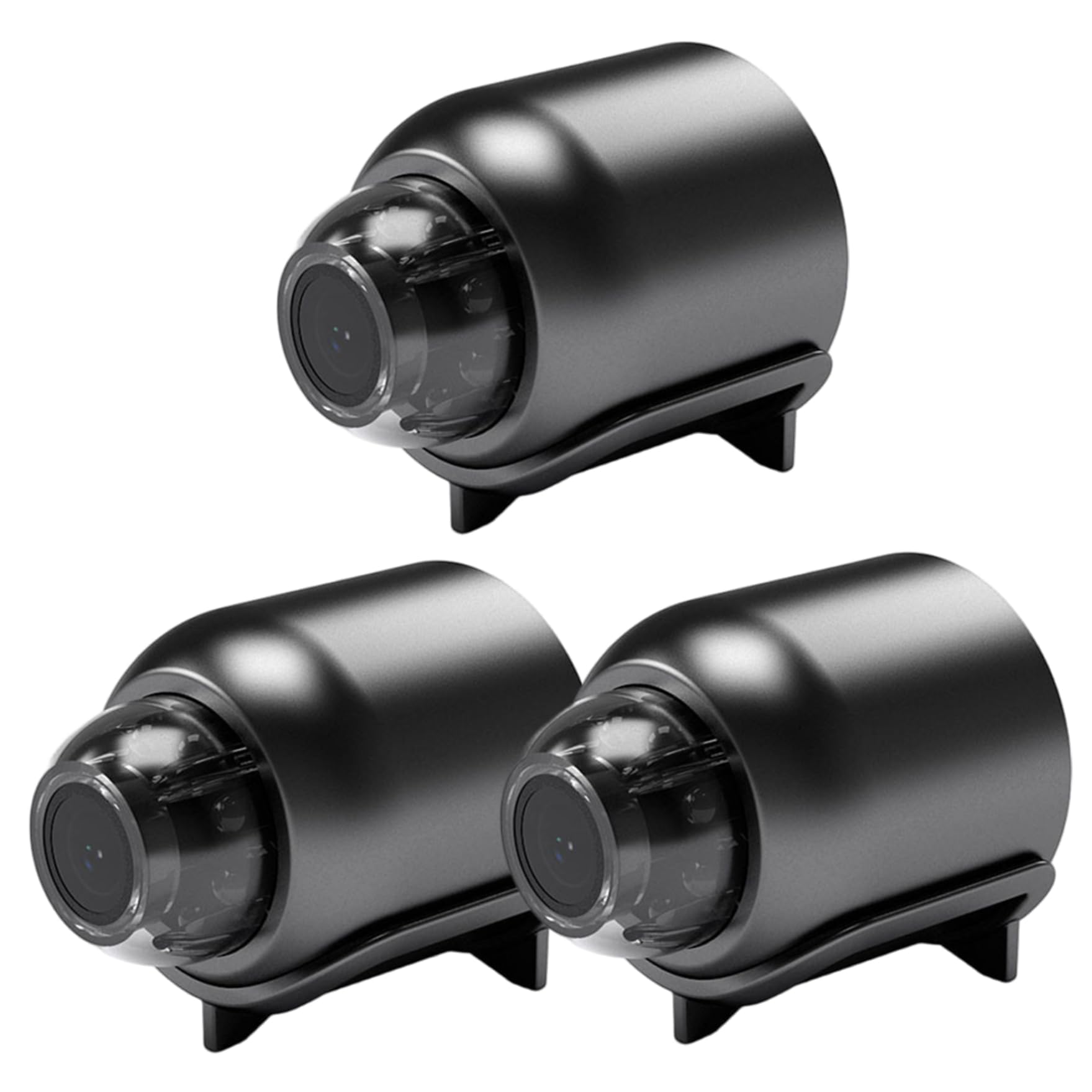 Zestaw 3 mini kamer HD 1080p z noktowizorem, ukryta mini kamera WiFi z noktowizorem i szerokim kątem, sterowana aplikacją mikrokamera bezpieczeństwa do nadzoru w pomieszczeniach