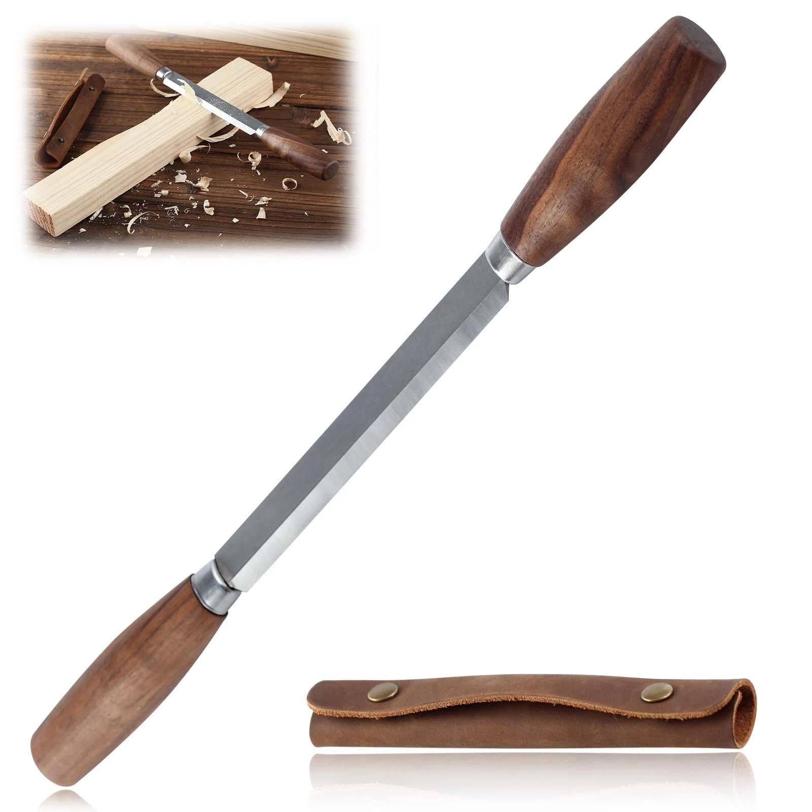 outil de travail du bois 4,3" Drawknife SK5 Couteau de tirage Outils de sculpture et taillage sur bois