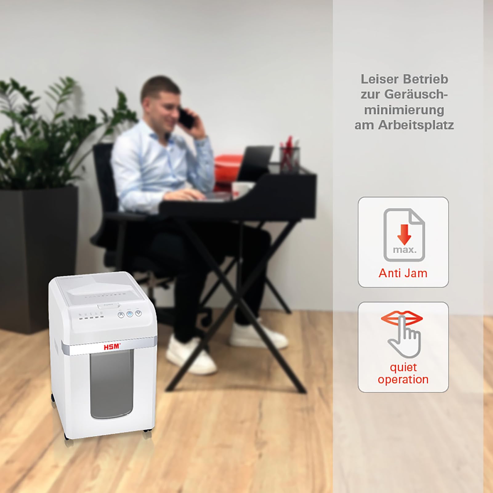Niszczarka do dokumentów HSM shredstar Autofeed X200 | Poziom bezpieczeństwa P-4 I Niszczarka do papieru, kart kredytowych