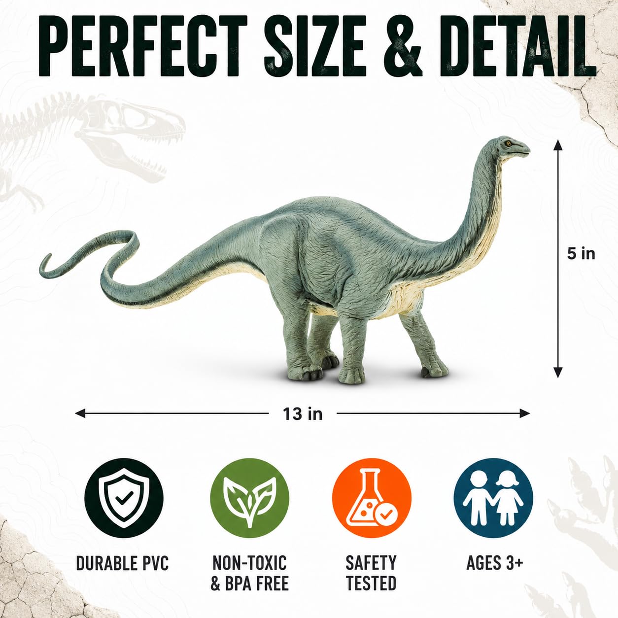 Amazon.com: Safari Ltd. Apatosaurus Toy - 13 Inch Realistic