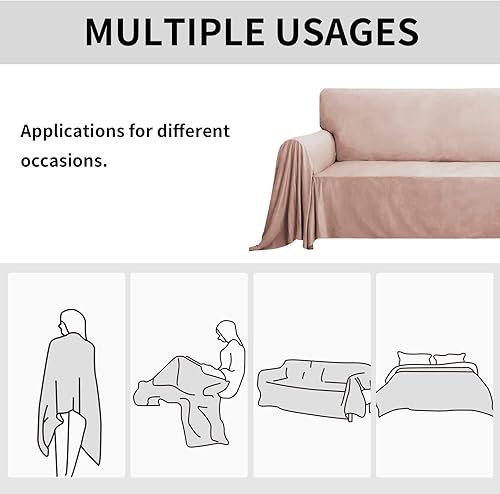 Miniatura 6 de Easy-Going Fundas de terciopelo para sofá modular de lujo para sala de estar, funda de sofá para sofá en forma de L, fundas de sofá de dos piezas