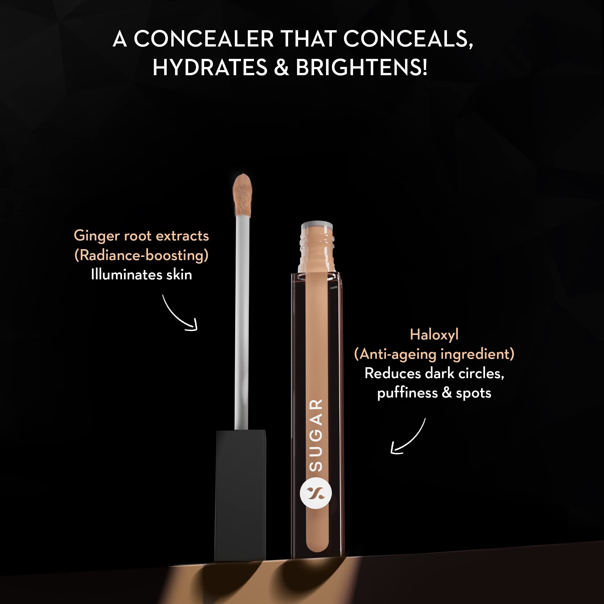 SUGAR Cosmetics Auto Correct Creaseless Matte Cream For All Skin Typesy Full Coverage Concealer (Golden Undertone) - 07 Vanilla Latte (For Fair Skin Tone) - Image 5 thumbnail