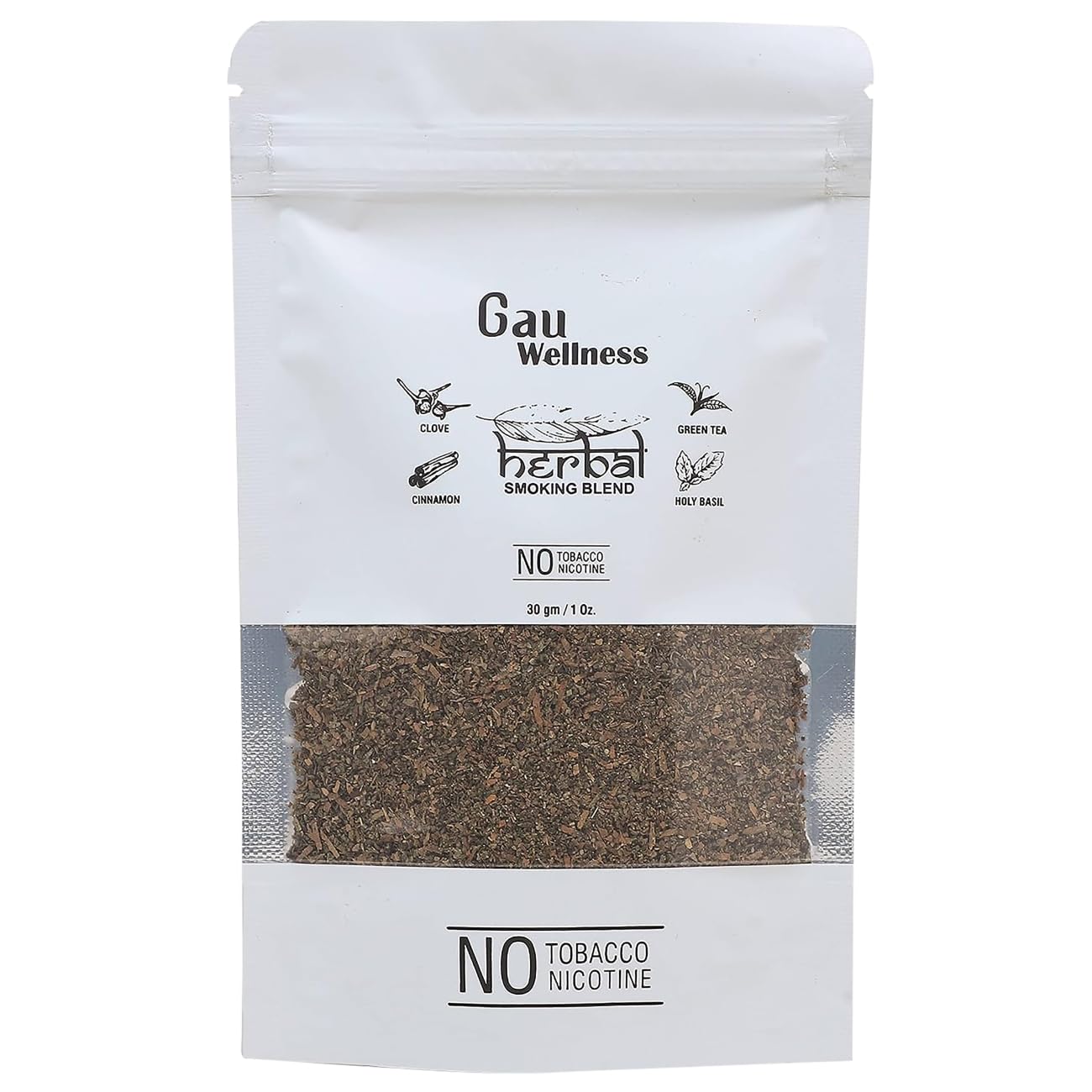 GAU WELLNESS Tobacco & Nicotine Free Smoking Mixture With 100% Natural Herbal Smoking Blend 1 Pack 30gm (B0BPYCV6N3) Amazon Price History, Amazon Price Tracker