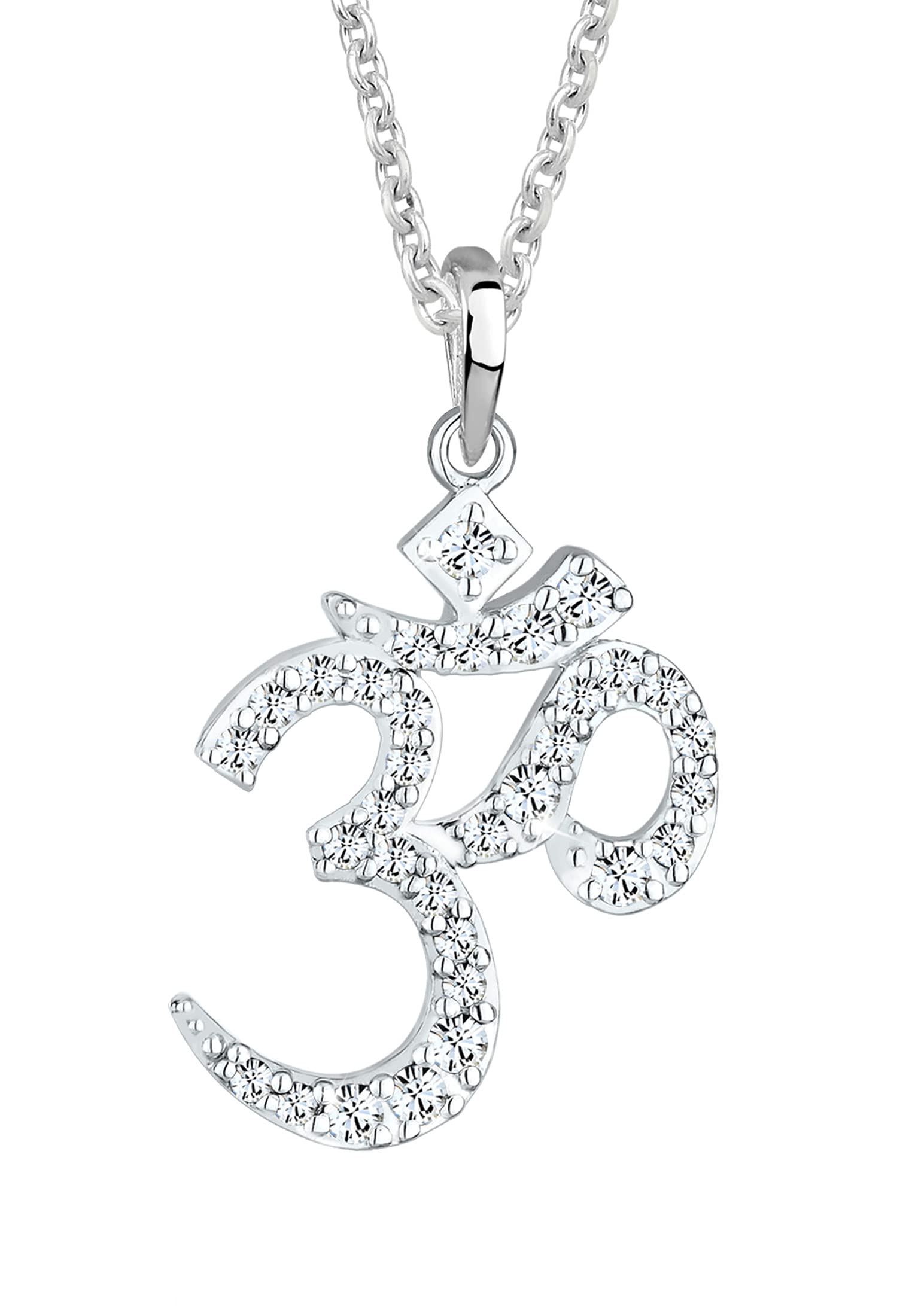 Elli Necklace Elli Necklace Om Crystals 925 Sterling Silver