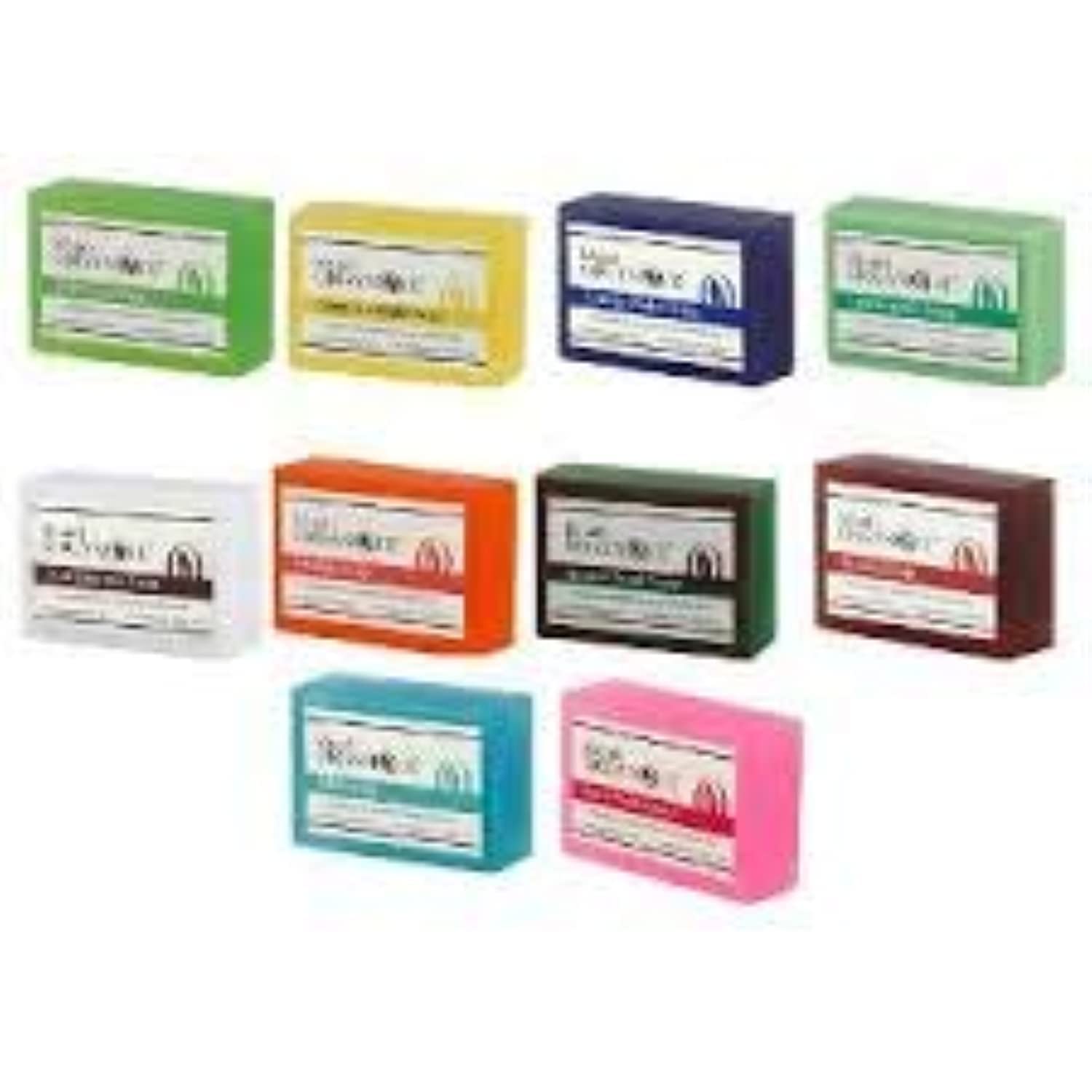 Pack of 7X Soaps Handmade, Natural, Organic & cold pressed, SLS free brightening and Exfoliating-Indian Formula