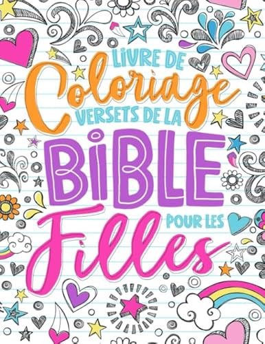 Livre de coloriage - Versets de la Bible pour les filles