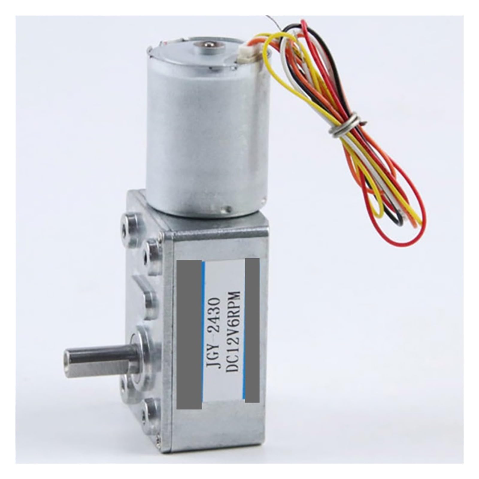 Synchronmotor 12V 24V DC Schneckengetriebe Bürstenloser Motor Einstellbare Geschwindigkeit Kann CW CCW selbsthemmend JGY-2430 Elektromotor mit hohem Drehmoment(12vmotor and Bracket,150RPM)