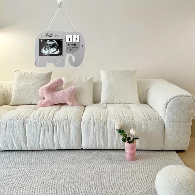 FEIFEI'S BOW Baby Scan Photo Frames, Baby Sonogram Picture Countdown Weeks, Pregnancy Announcement Gifts - Image 3