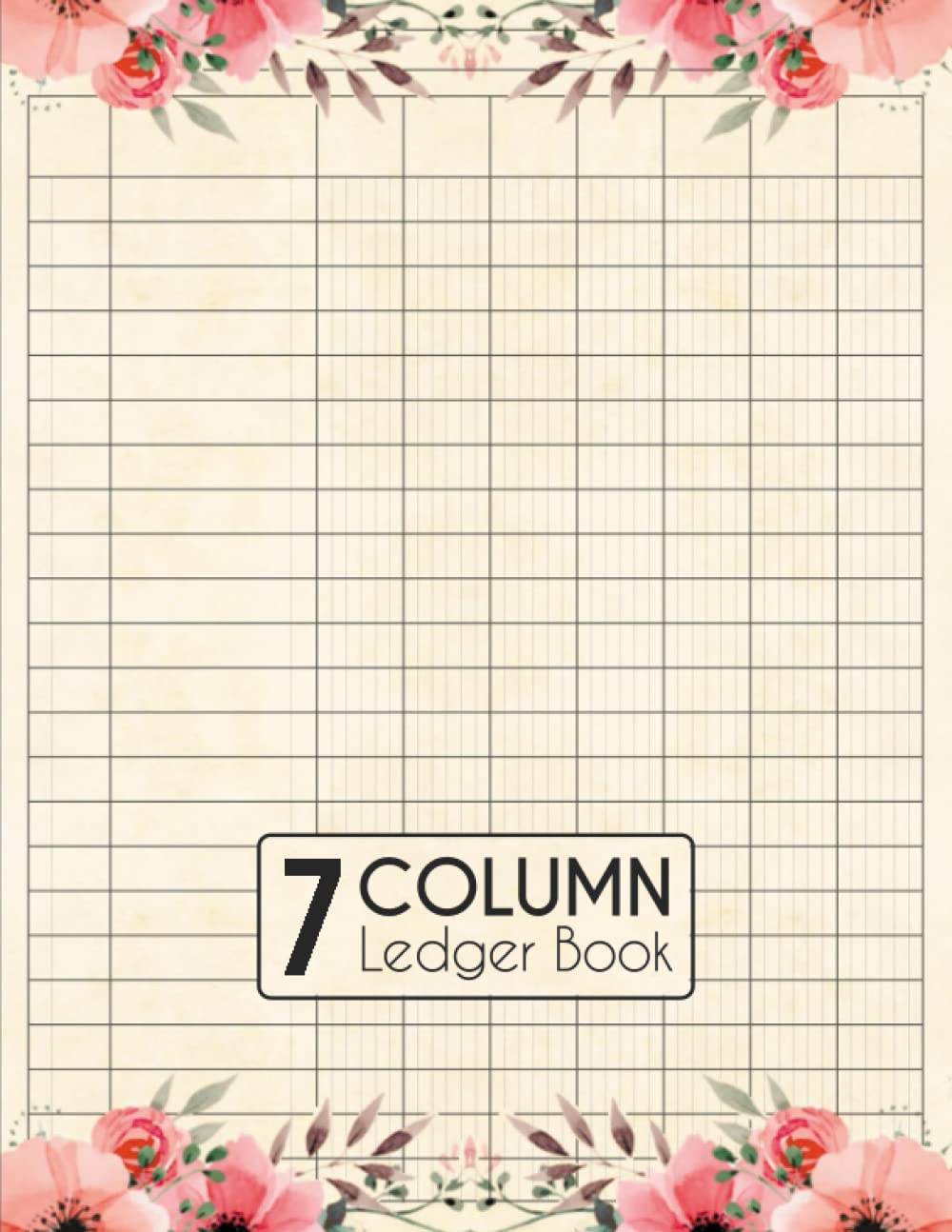 7 Column Ledger Book: Large Financial Accounting Ledger Book with 7 column | Log Book for Bookkeeping & Small Business