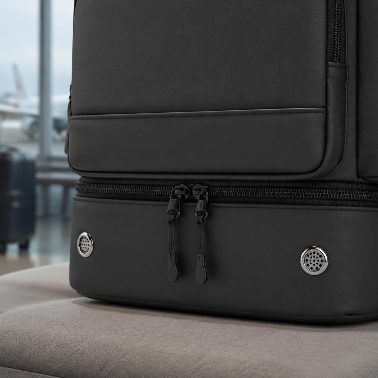 Milageto Mochila Impermeable para Portátil Mochila de Viaje Mochila Deportiva con Compartimento Acolchado para Portátil y Gran, Estándar, Verde, Verde Oscuro