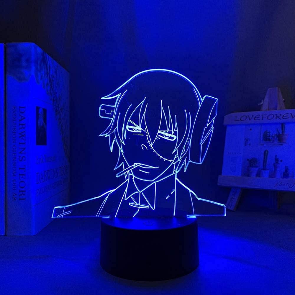 Anime Soul Eater Franken Stein 3D Lamp for Bedroom Night Light Kids Baby Birthday Gift 7 Colors