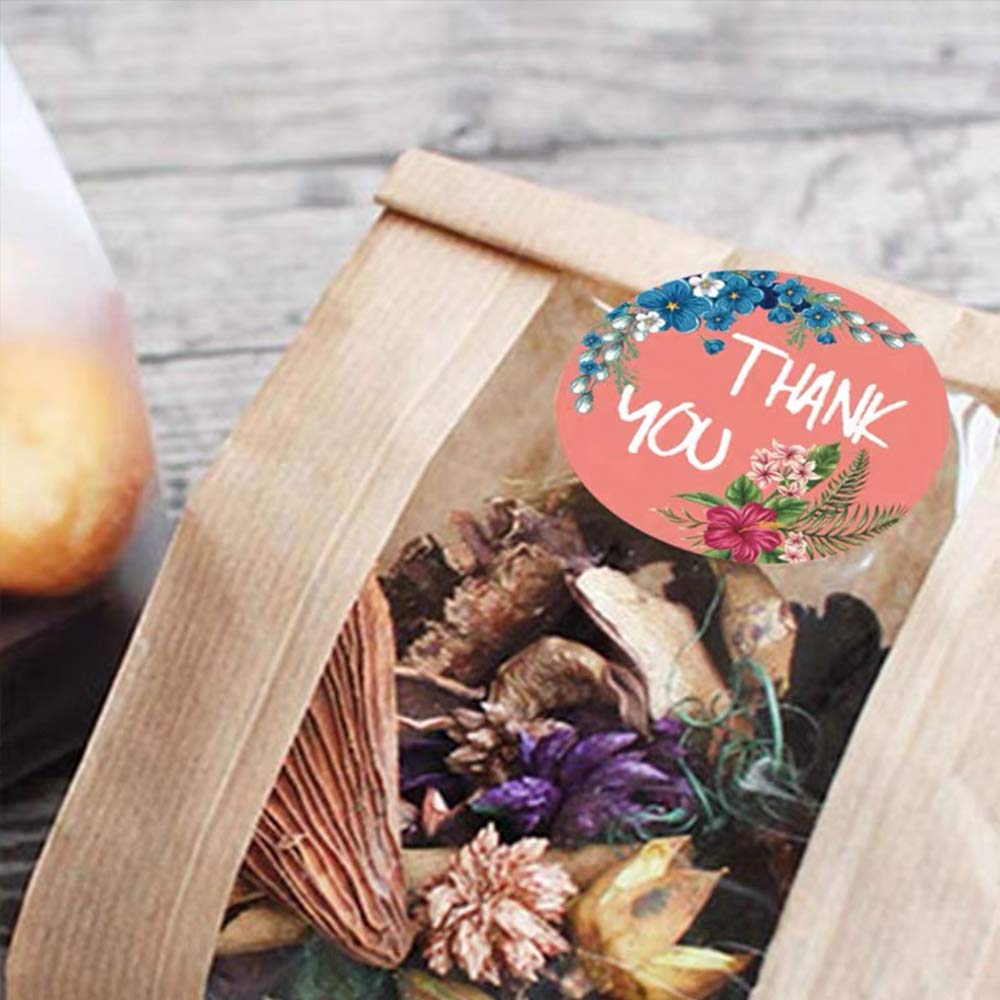 500 Adesivi Rotondi 'Thank You' - 1.5 Pollici Per Regali - Foto 5