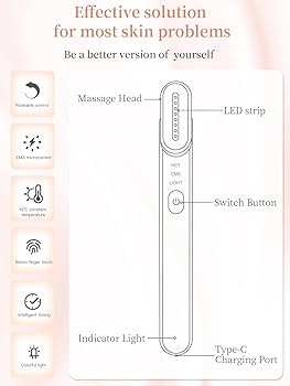 Amazon.com: Acne Light Therapy Wand Red Light Therapy for Face