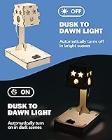 Vista 5 de Poraxy Juguetes STEM 6 en 1 para niños de 8 a 12 años, kits STEM, rompecabezas de madera 3D, proyectos de ciencia educativa, kits de modelos