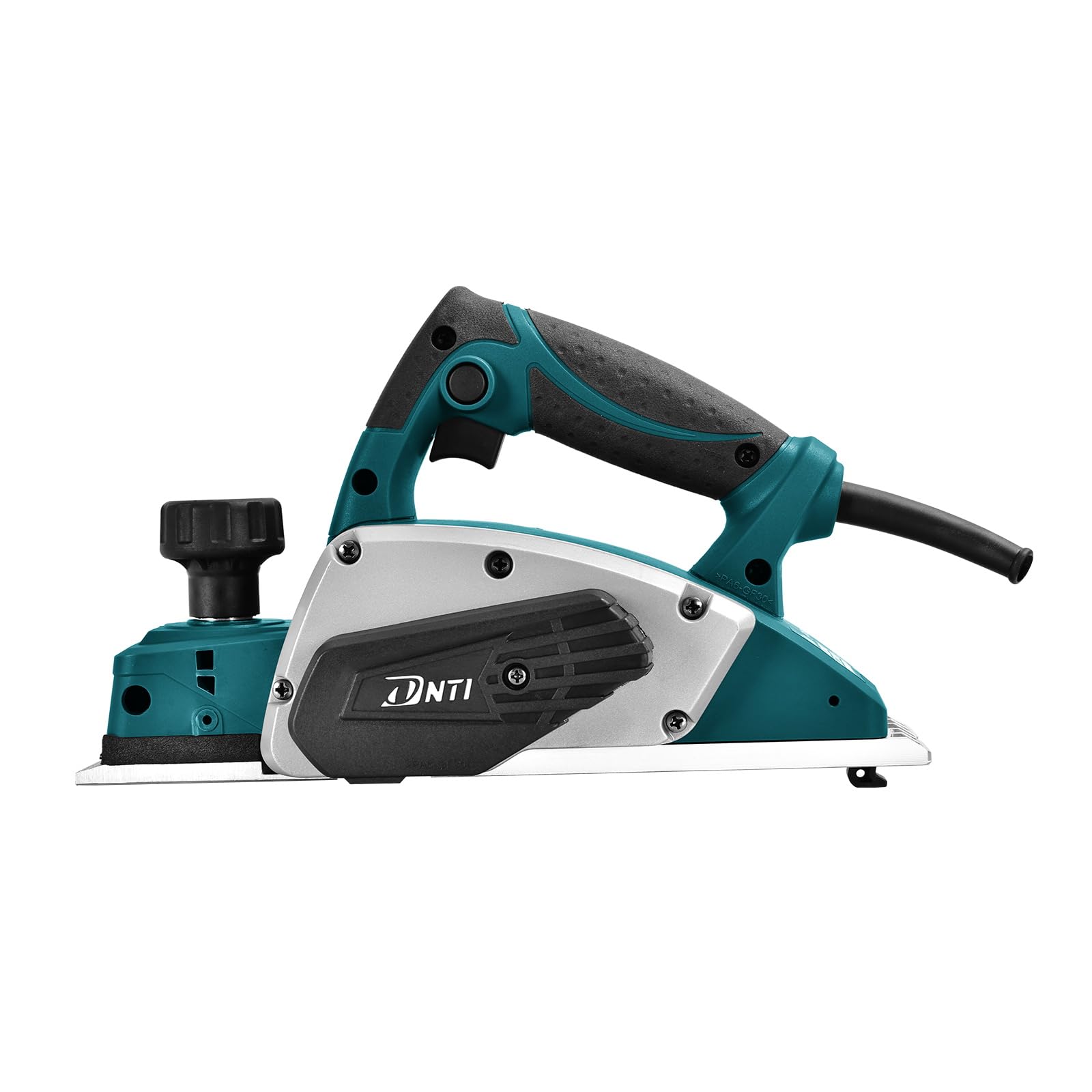 DNTI Cepillo eléctrico con cable 620W Anchura de cepillado 82 mm profundidad de 2 mm Incluye botones ajustables16000 rpm Acabado Liso para Bricolaje Cepillado de Madera Cepilladora Eléctrica58215B