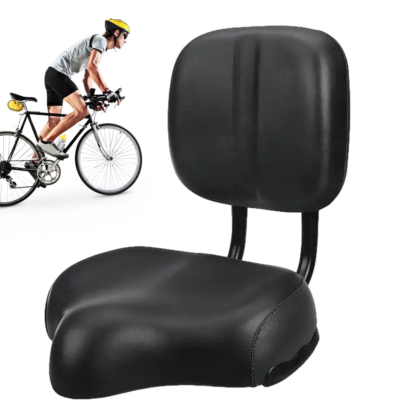 Sella per bicicletta oversize | Sella per bici imbottita ampia con