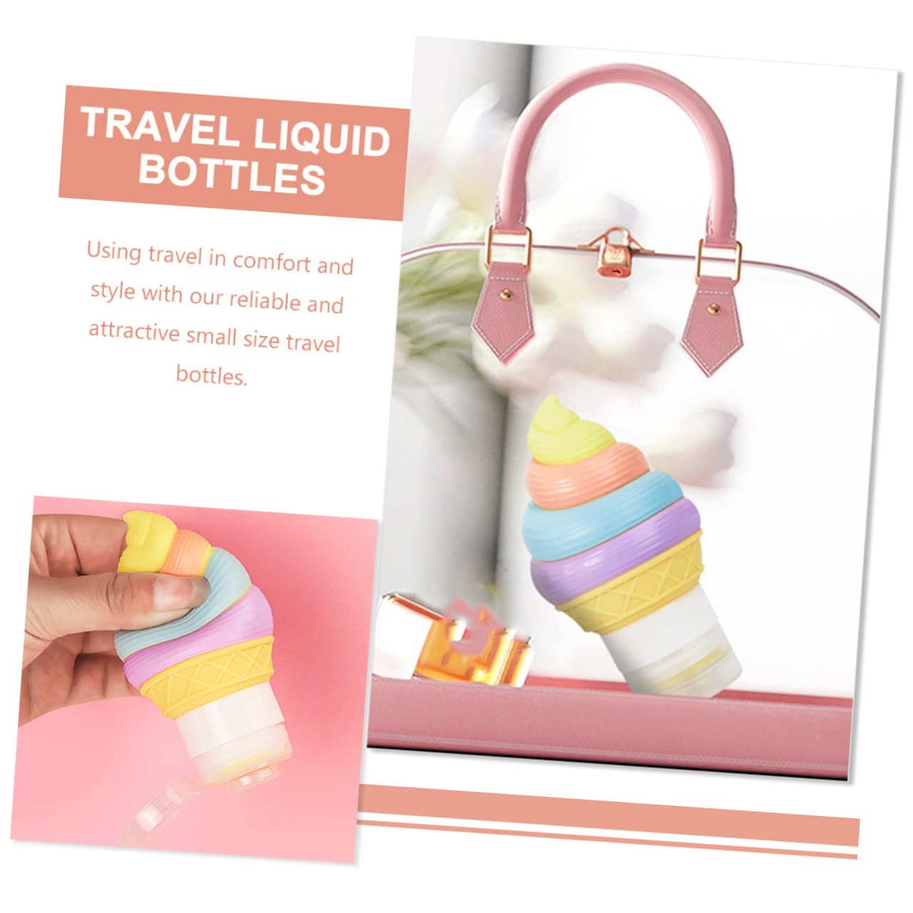 CALLARON 3 set Flacone Di Silice Flaconi Per Shampoo Da Viaggio Contenitori Per Liquidi Da Viaggio A Bocca Larga Flacone Da Viaggio Comprimibile Flaconi Da Viaggio A 3 pezzi * 3