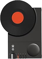 Vista 5 de Altavoz Bluetooth retro, tocadiscos vintage, altavoz Bluetooth, altavoz fonógrafo clásico a la antigua, tocadiscos, regalo creativo de aspecto lindo