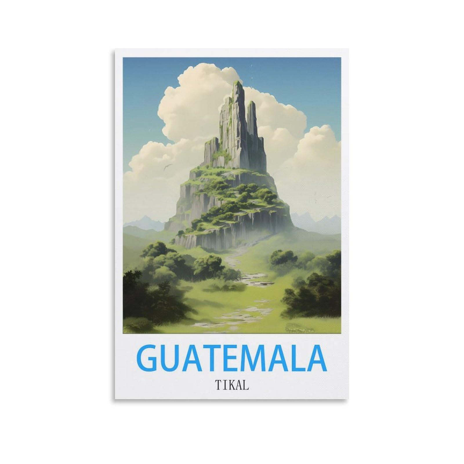Vintage Metal Tin Sign Funny Retro,Guatemala Tikals,Decoration for Home Wall Art Kitchen Bar Pub Room Farm Garage Vintage Retro Poster Plaque 15x30cm