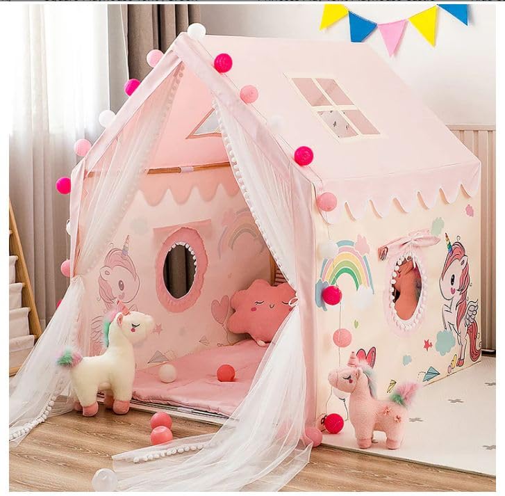 Sukan Tex Jumbo Size Extremely Light Weight Kids Play Theme Tent House For 3-8 Year Old Girls And Boys (Pipe Albove Set),Multicolor (B0BYT6NGV3) Amazon Price History, Amazon Price Tracker
