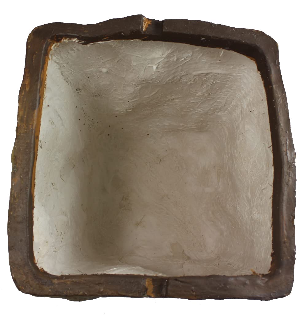 Copertura per rocce da giardino, effetto arenaria, rocce artificiali, 28 x 40 cm, copertura pompa