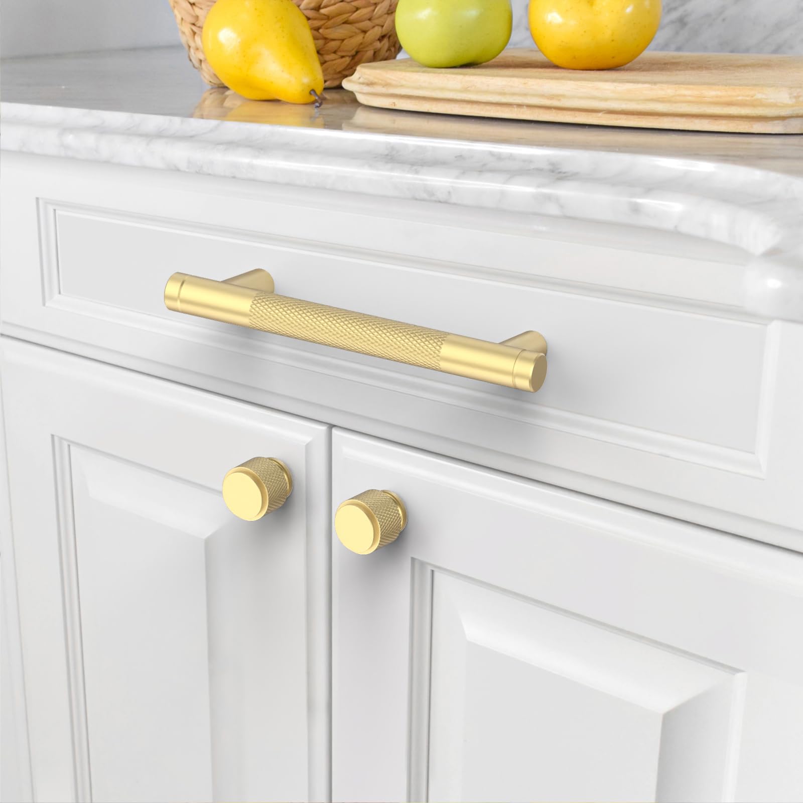 10 Maniglie Per Mobili Da Cucina Dorate - Distanza Fori 160mm Per Armadi E Cassetti - Foto 9