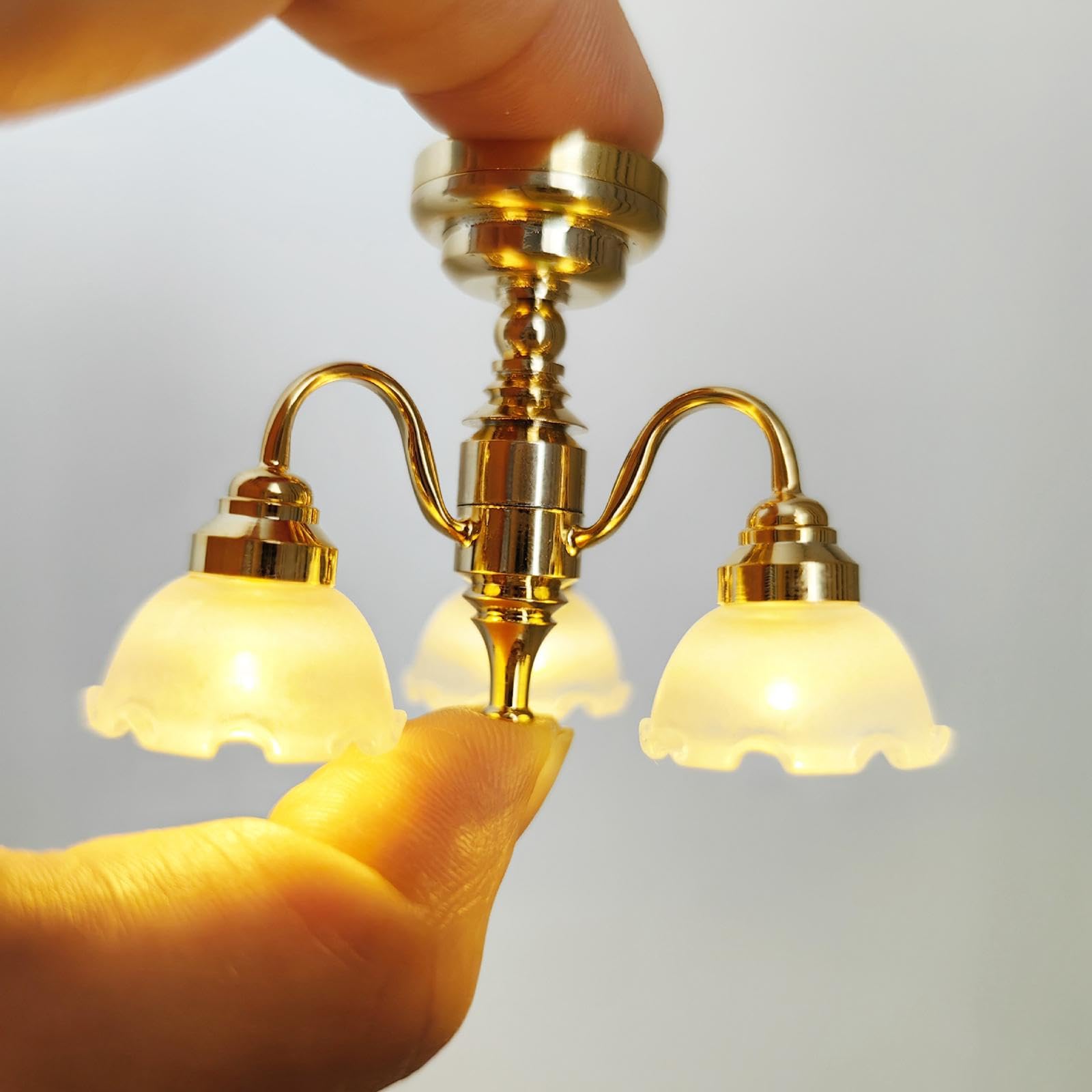 Mini Lámpara de Techo, Accesorio Decorativo para Casa de Muñecas