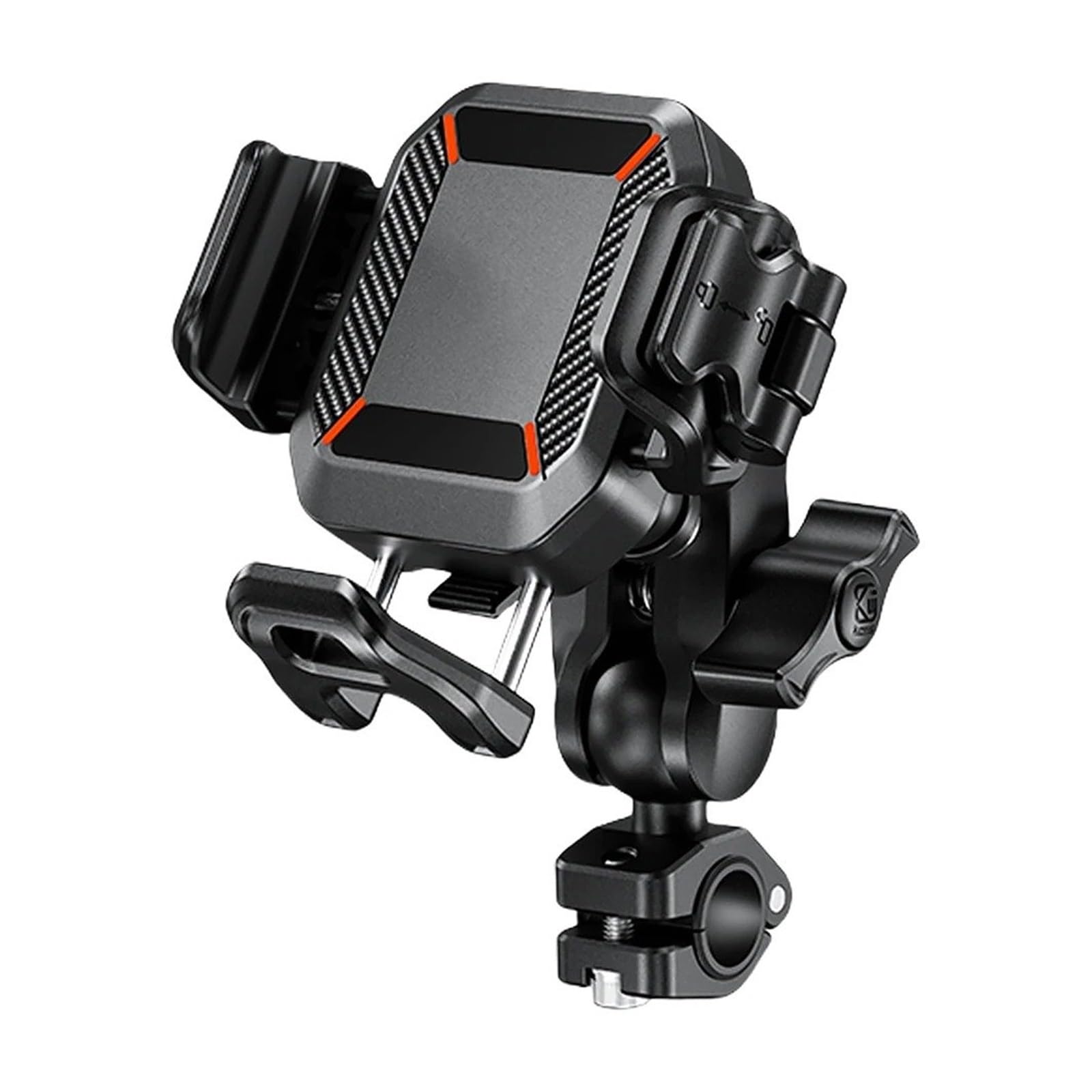 Porta Cellulare Bici Supporto Navigazione GPS Manubrio Supporto Antivibrazione Bicicletta Elettrica Supporto Per Smartphone Per Motociclette Compatibile Con Fotocamera Moto Navigazione GPS Staffa(Rear