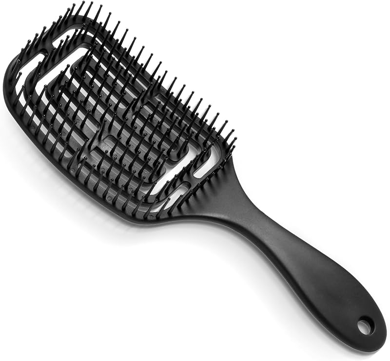 Brencco Brosse Cheveux Bouclés, Brosse a Cheveux Demelante Magique Anti-Casse & Anti-Statique, pour 